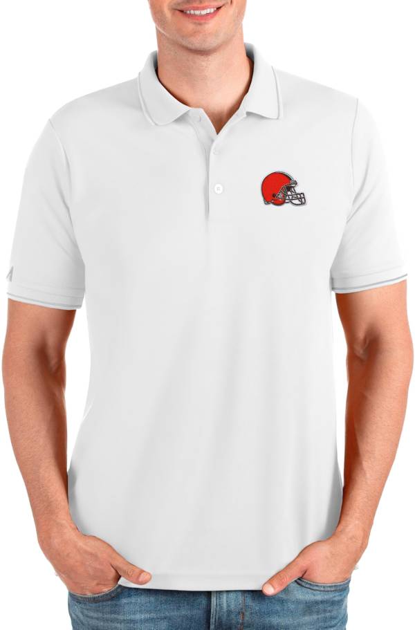 Antigua Men's Cleveland Browns Affluent White Polo product image