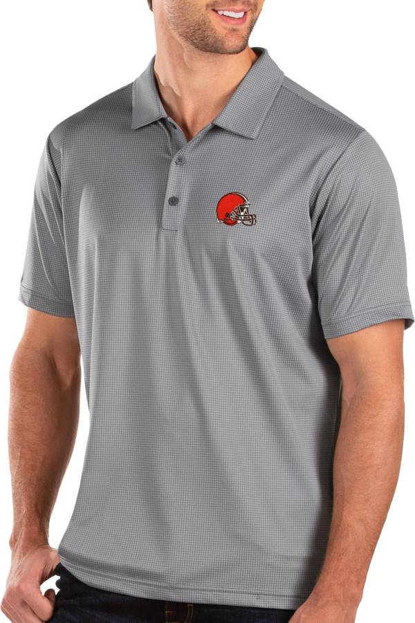 Antigua Men's Cleveland Browns Engage Grey Polo