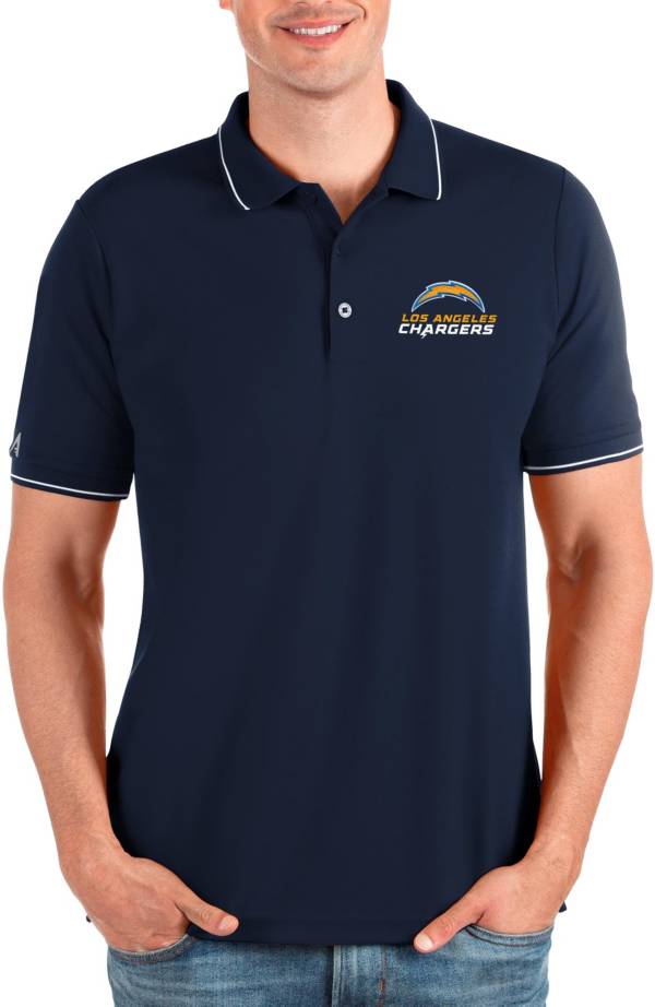 Antigua Men's Los Angeles Chargers Affluent Navy Polo product image