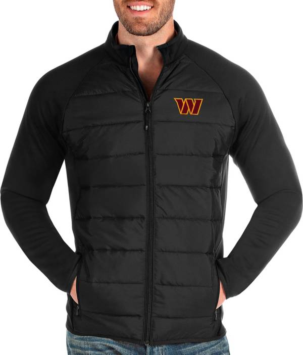 Antigua Men's Washington Commanders Altitude Black Full-Zip Jacket