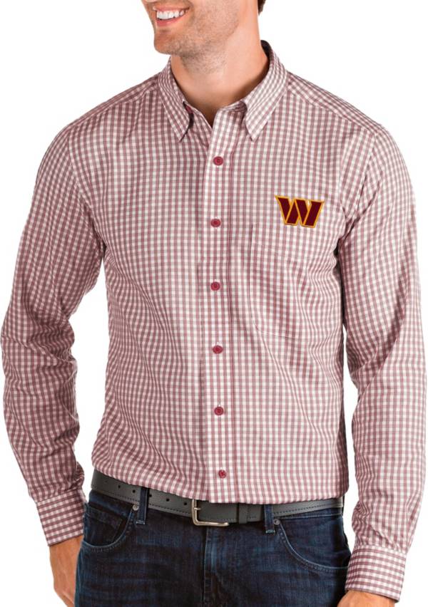 Antigua Men's Washington Commanders Structure Dress Shirt