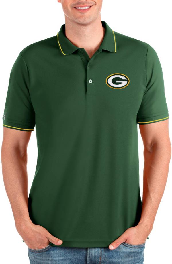 Antigua Men's Green Bay Packers Affluent Green Polo product image