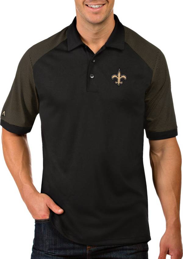 Antigua Men's New Orleans Saints Engage Black Polo