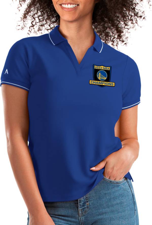 Antigua Women's 2022 NBA Champions Golden State Warriors Affluent Polo