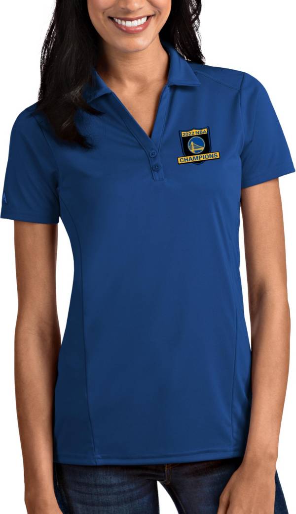 Antigua Women's 2022 NBA Champions Golden State Warriors Tribute Polo