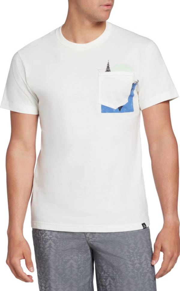 Alpine Design Men's Egret Short Sleeve Pocket Graphic T-Shirt