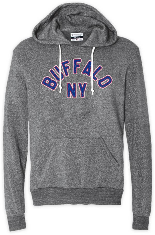 Where I'm From BUF Arch City Grey Pullover Hoodie