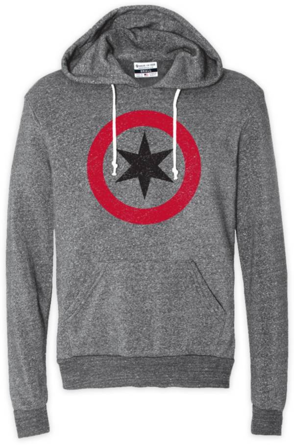 Where I'm From CHI CIty Star Grey Pullover Hoodie