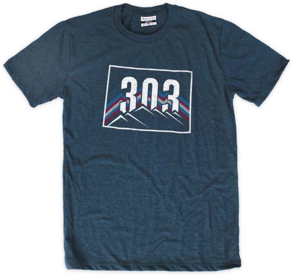 Where I'm From COL 303 Mountain The Valley Navy T-Shirt