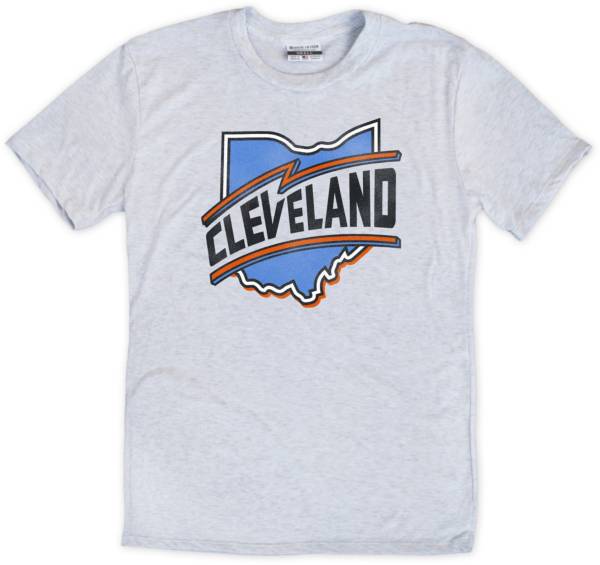 Where I'm From CLE Retro State White T-Shirt