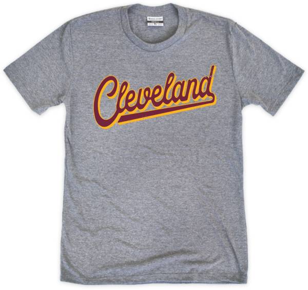 Where I'm From CLE Script Grey T-Shirt