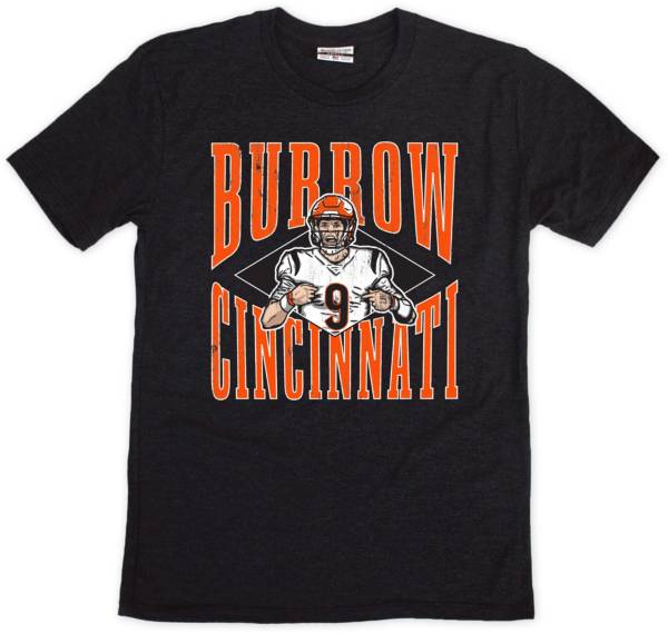 Where I'm From Cincinnati Joe Burrow Arch Black T-Shirt product image