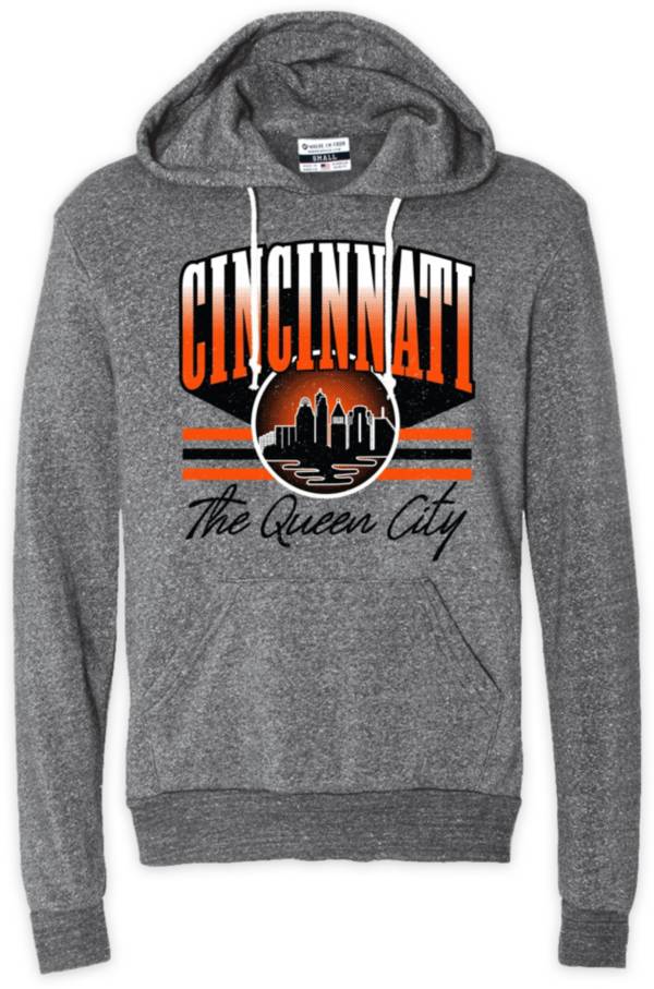 Where I'm From CIN Queen City Grey Pullover Hoodie product image