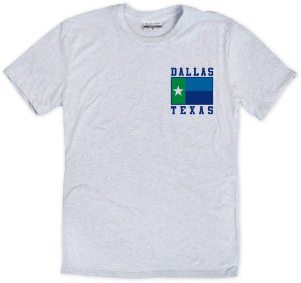 Where I'm From DAL State Flag White T-Shirt