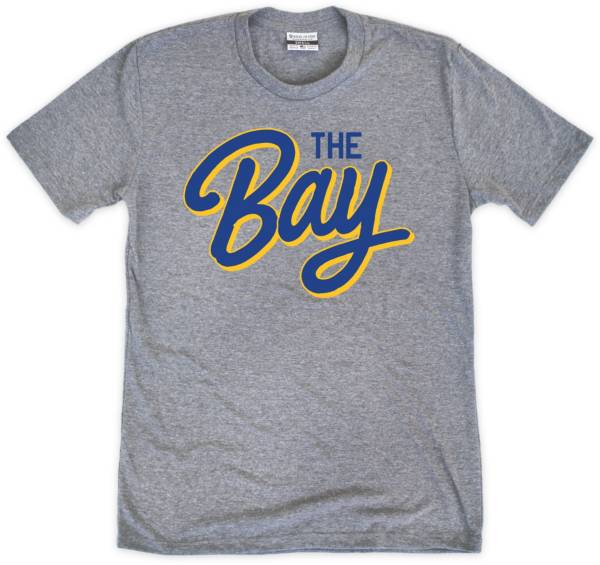 Where I'm From GSW The Bay Grey/Blue/Yellow T-Shirt