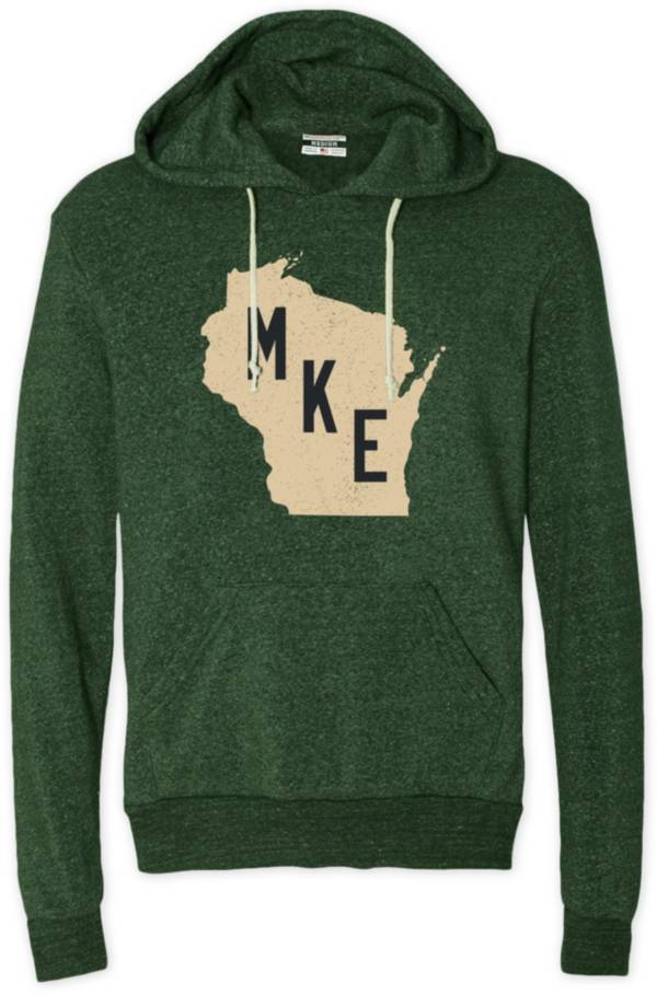 Where I'm From MKE State Fill Grey Pullover Hoodie product image