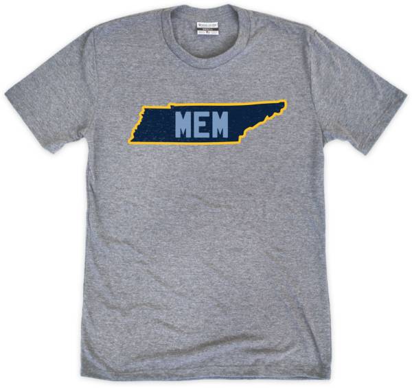 Where I'm From MEM State Outline The Valley Grey T-Shirt product image