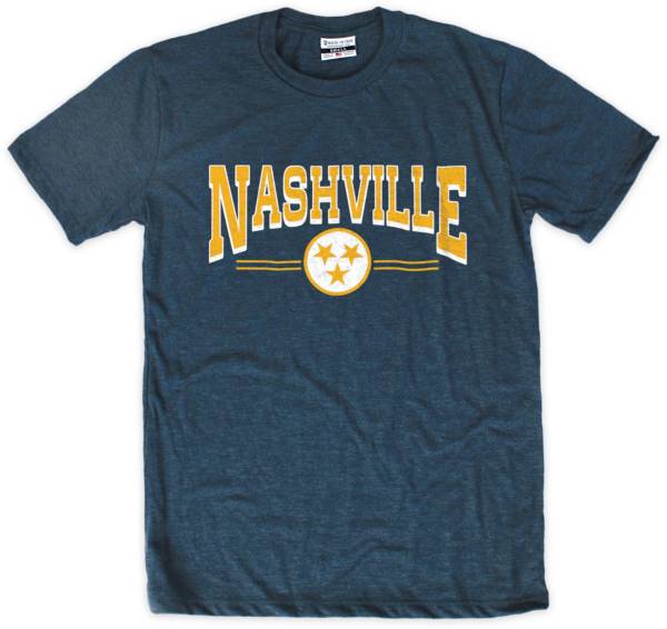 Where I'm From NSH Tri-Star Underline Navy T-Shirt product image