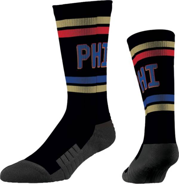 Where I'm From PHI Block Black/Blue/Red Socks
