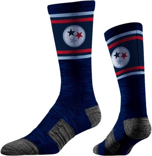 Where I'm From TEN Tri-Star Navy/White Socks