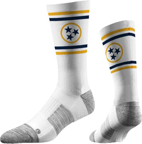 Where I'm From TEN Tri-Star White/Yellow/Nay Socks