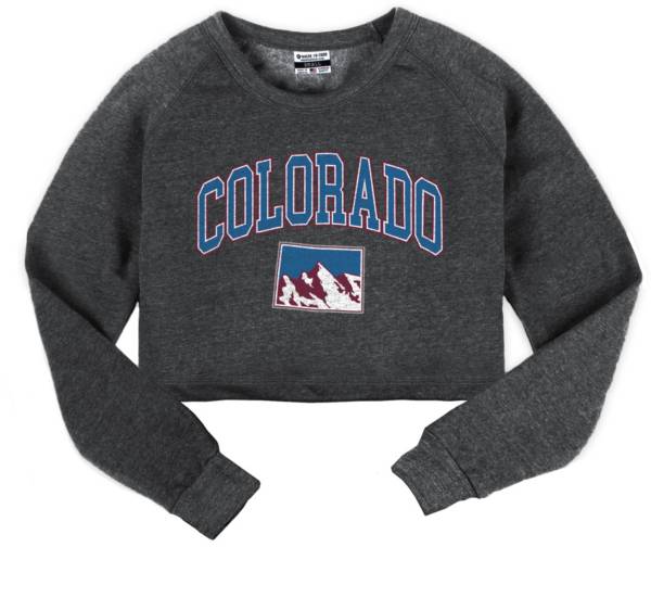 Where I'm From Women's COL State Arch Grey Crop Top T-Shirt