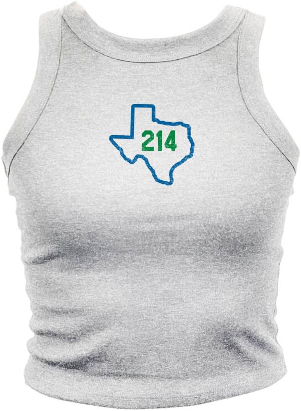 Where I'm From Women's DAL 214 State White Tank Top