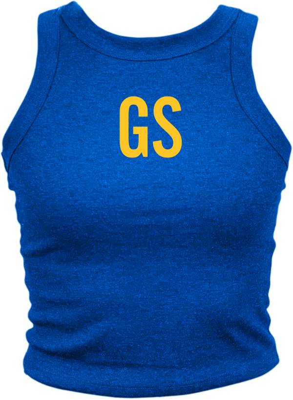 Where I'm From Women's GSW City Code Royal/Yellow Tank Top product image