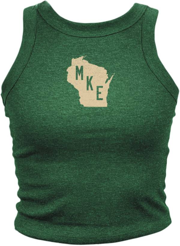 Where I'm From Women's MKE State Green Tank Top