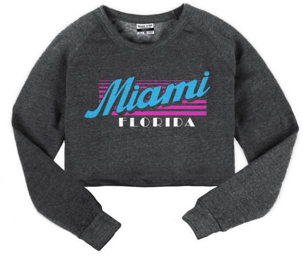 Where I'm From Women's MIA Script Grey Cropped T-Shirt product image