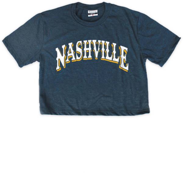 Where I'm From Women's NSH City Arch Navy Crop Top T-Shirt