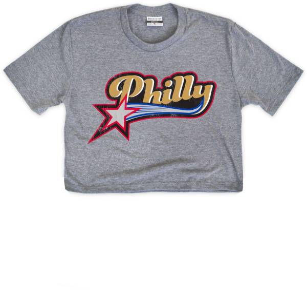 Where I'm From Women's PHI Answer Script Grey Crop Top T-Shirt