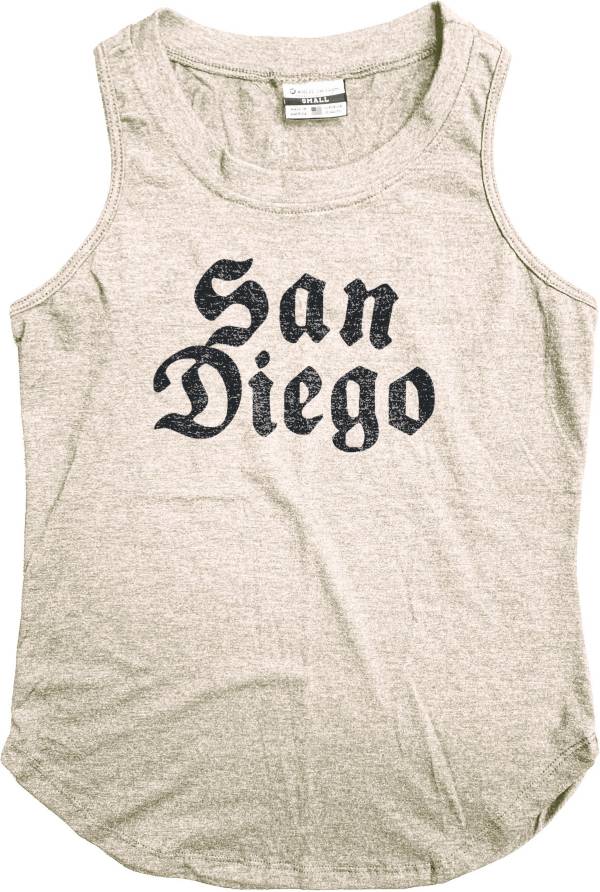 Where I'm From Women's San Diego Street Font Cream Relaxed Tank product image