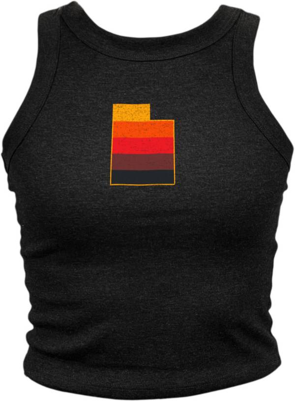 Where I'm From Women's Utah State Gradient Black Tank Top