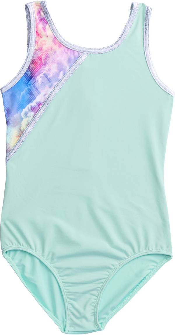 Rainbeau Moves Head In The Clouds Print Tank Leotard