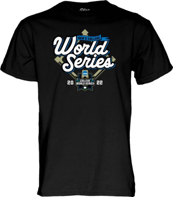 Blue 84 2022 NCAA Baseball Men's College World Series Moneyball Black T-Shirt