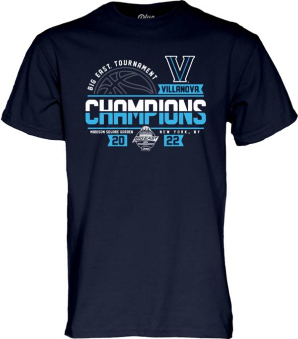 Blue 84 Villanova Wildcats 2022 Men's Basketball Big East Conference Champions Locker Room T-Shirt