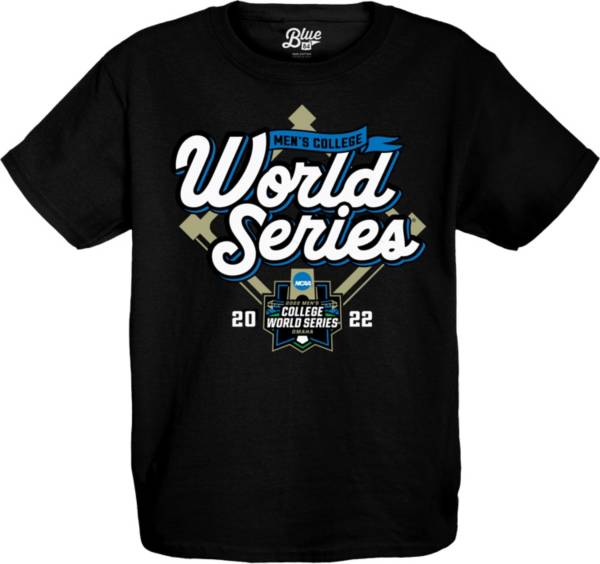 Blue 84 Youth 2022 NCAA Baseball Men's College World Series Moneyball Black T-Shirt