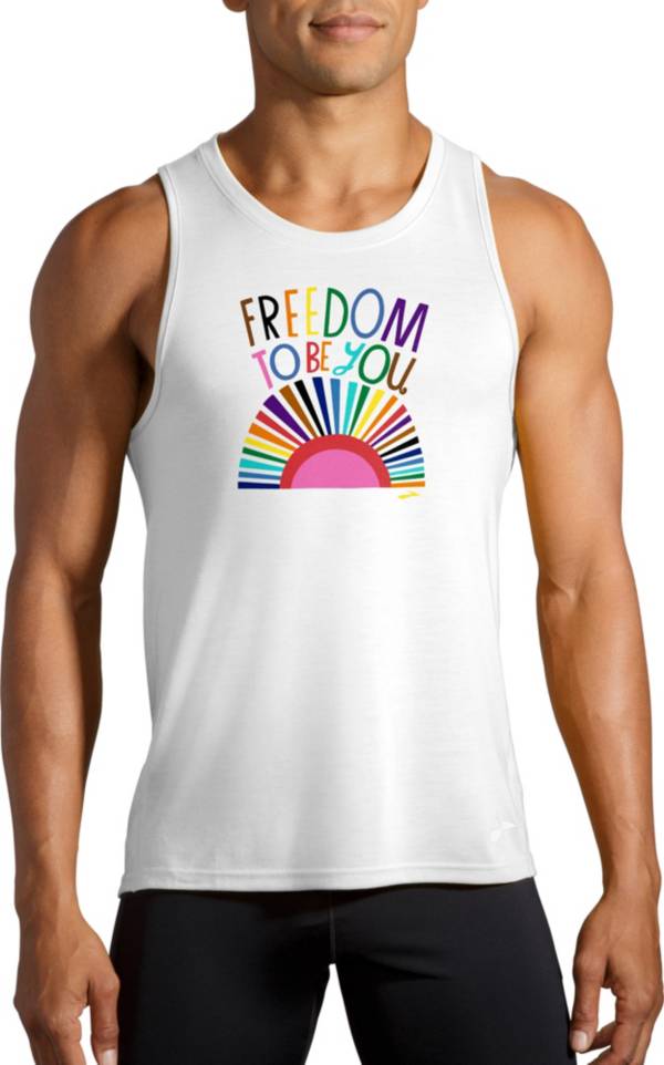 Brooks Men's Freedom to Be You Distance Graphic Tank