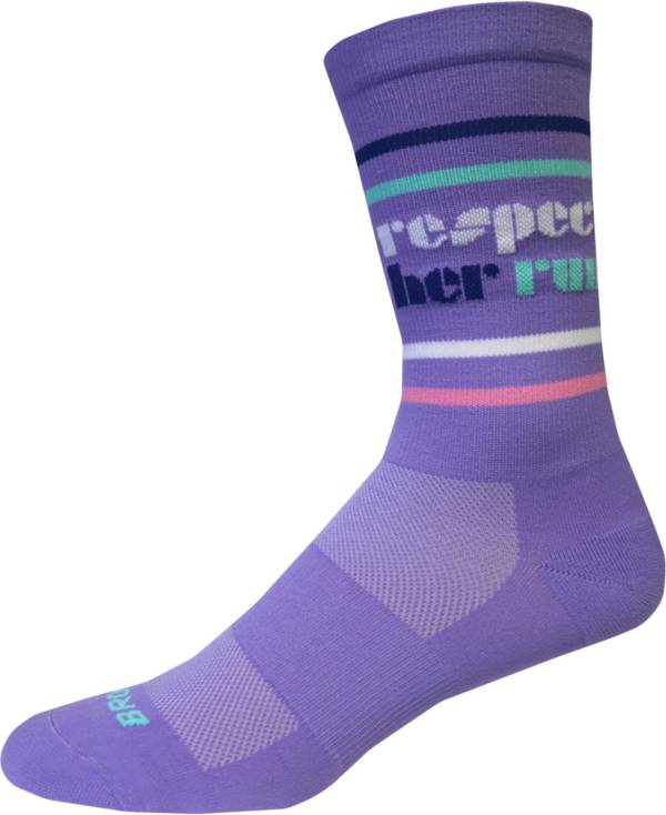 Brooks Empower Her Collection Tempo Knit In Crew Socks