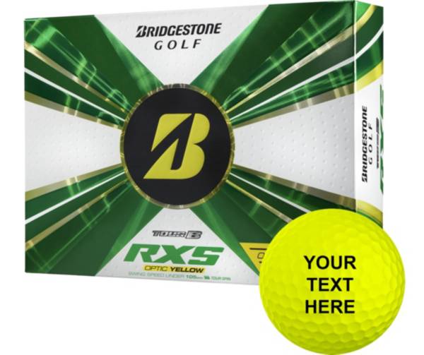 Bridgestone 2022 Tour B RXS Yellow Personalized Golf Balls