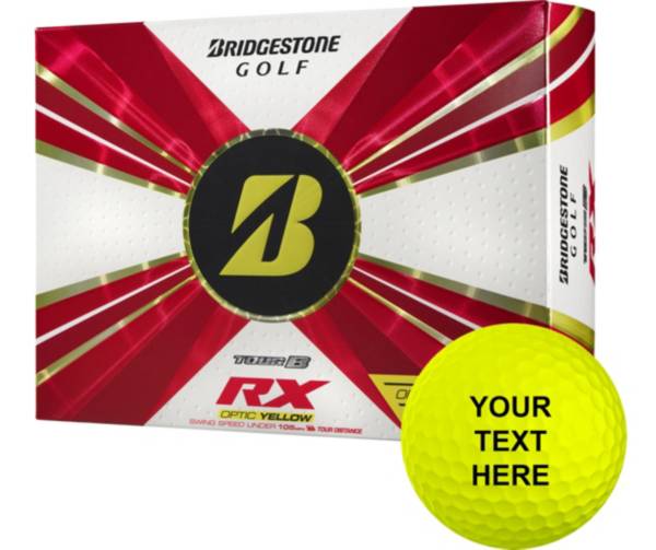 Bridgestone 2022 Tour B RX Yellow Personalized Golf Balls