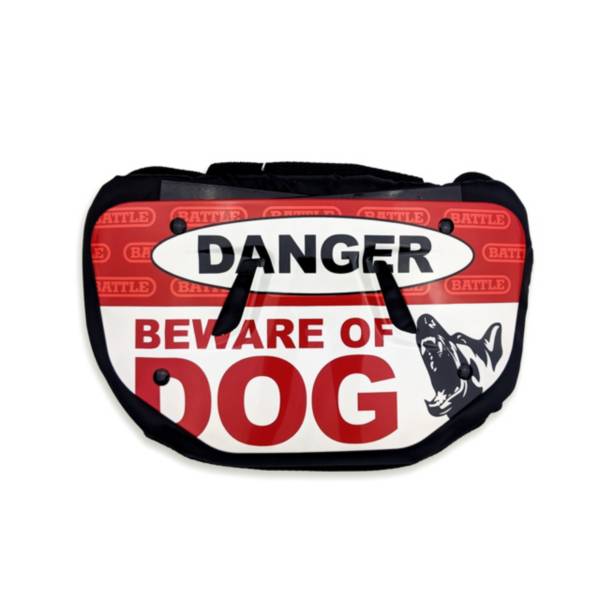 Battle Adult Beware of Dog Chrome Football Back Plate product image