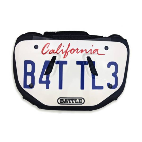 Battle Adult California Plate Chrome Football Back Plate product image