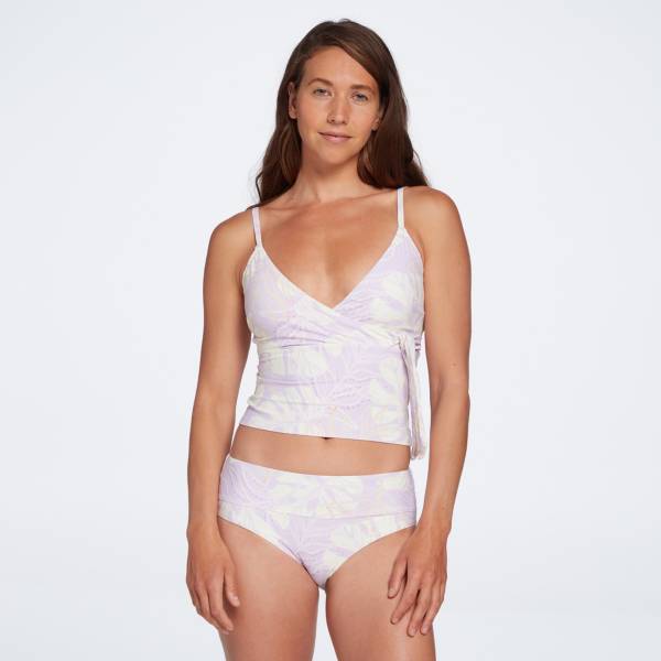 CALIA Women's Tie Front Tankini Top
