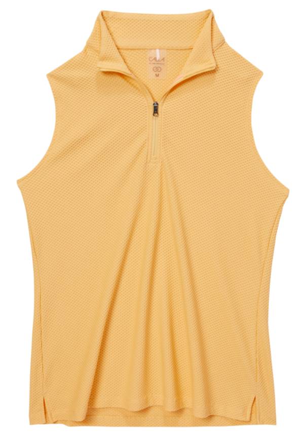CALIA Women's Golf Honeycomb Mesh 1/2 Zip Sleeveless Polo product image