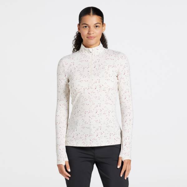 CALIA Women's UV Long Sleeve 1/2 Zip Golf Shirt