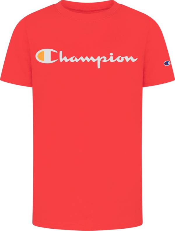 Champion Boys' Classic Script Short Sleeve T-Shirt product image