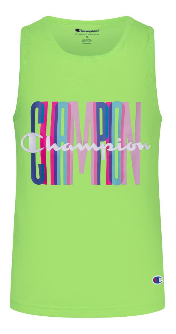 Champion Girls' Overlap Script Tank Top