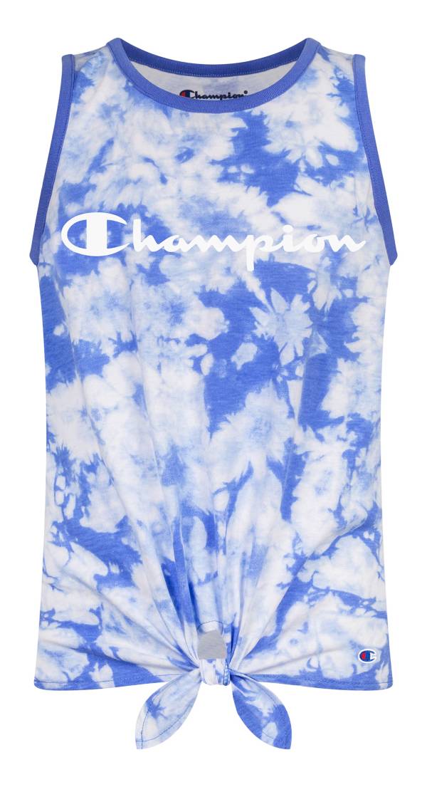 Champion Girls' Tie Front Tie Dye Tank Top